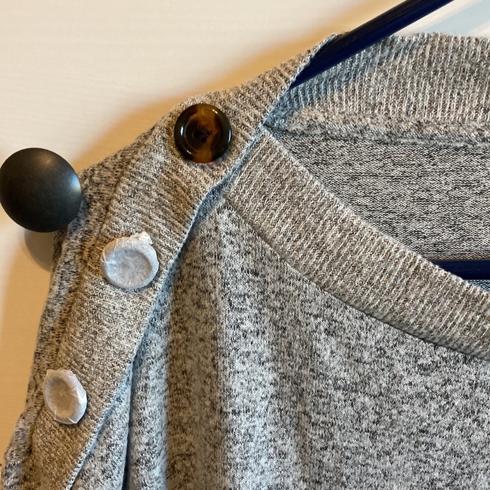 Nwt J. Crew Sweater With Should Button Accents - image 2